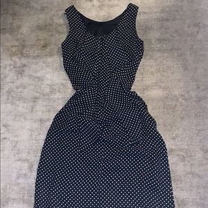 Stunning black and white polkadot long dress! All yours